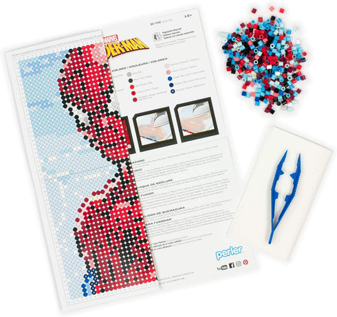 Perler Spiderman Marvel Pattern and Fuse Bead Kit, x 11'', 3503pc...