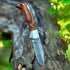 Handmade Damascus Pocket Knife for Men - 6.5 Inches Damascus Folding Knife with Sheath - Pocket Knives and Folding Knives with Back Lock - Best fo...