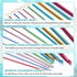 LIHAO 9PCS Long Crochet Hooks Set, 2mm(B)-8mm(L) Aluminum Tunisian Crochet Hooks, Knitting & Crochet Supplies Tool for Beginner, Crocheter & Knitt...