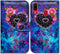 Case for Samsung Galaxy A20/Galaxy A30, Dream Catcher Flower Space Folio Leather Case Cover with Credit Card Slot ID Card Holder Kickstand for Gal...