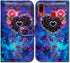Case for Samsung Galaxy A20/Galaxy A30, Dream Catcher Flower Space Folio Leather Case Cover with Credit Card Slot ID Card Holder Kickstand for Gal...