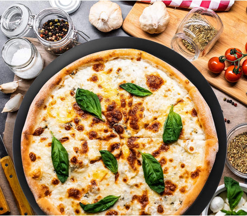 Beasea Pizza Pan 8.5 Inch, Perforated Pizza Pan with Holes, Aluminum Alloy Round Vented Pizza Pans Heavy Duty Pizza Crisper Pan Pizza Baking Tray ...