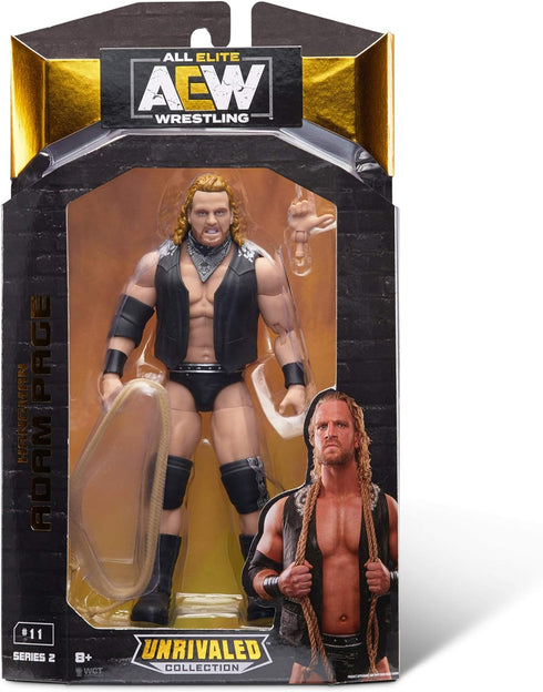 All Elite Wrestling AEW Unrivaled Collection “Hangman” Adam Page - 6.5-Inch Action Figure, Multicolor...