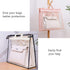 Vercord Clear PVC Handbag Dust-Free Cover Moistureproof Purse Storage Bag Organizer with Handle Zipper Space-Save Holder for Closet Beige XXL...