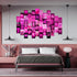 WOONKIT Pink Neon Wall Collage Kit Aesthetic Pictures, Trendy Room Decor for Teen Girls, Pink , 50pcs 4x6 Inch...