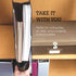 Samsill 12x12 Paper and Scrapbook Storage Organizer, Transparent, Expandable, Hook and Loop Closures, Padded Handle, Holds Scrapbook and Craft Pap...