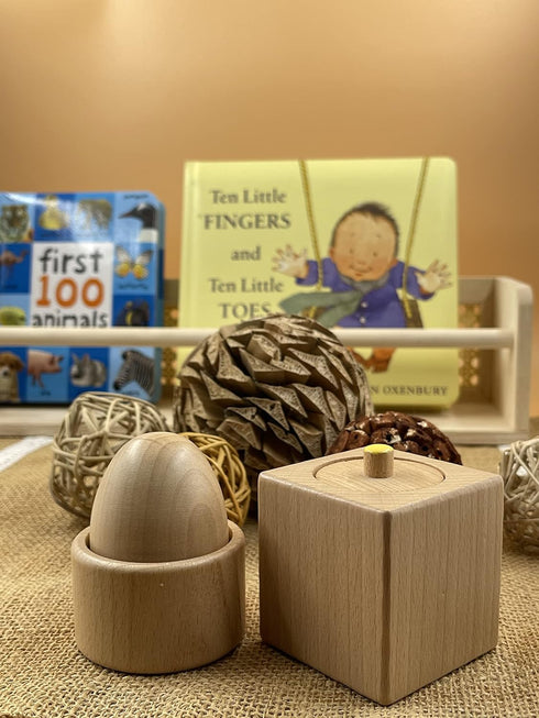 Set of Wooden Pincer Grasp and Egg Cup Puzzles, Pincer Puzzles, First Puzzles, Montessori Toys for 6 months+, Fine Motor Skills Learning...