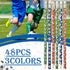 Soccer Pencils Kids Sport Pencils with Eraser Top Football Pencils Soccer Print Wooden Pencils for School Students Teachers Office Supplies Soccer...