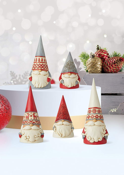 Enesco Jim Shore Heartwood Creek Nordic Noel Reindeer Hat Gnome Wonders at Work Figurine, 5.12 Inch, Multicolor...