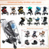 Stroller Rain Cover-Nylon Webbing Stroller Rain Cover Universal, with Mesh Ventilation Holes Lightweight Stroller Cover, Waterproof Windproof Baby...