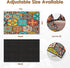 Boho Coffee Mat for Countertops, Colorful Talavera Modern Dish Drying Mat 2 Pcs for Kitchen Coffee Bar Accessories Fit Under Coffee Maker Espresso...