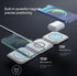 Magnetic Wireless Charging Station 3-in-1, Foldable, Magnetic Fast Charger for iPhone 15/14/13/12 Pro Max, Smart Watch and Ear Buds(White)...