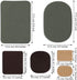 30 Pieces Twill Fabric Patches Fabric Repair Patches Iron on Twill Patch Clothing Repair Patch Kit for Jacket Clothes, 5 Colors and 3 Sizes, 4.9 x...