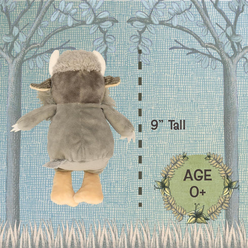 KIDS PREFERRED Where The Wild Things are Plush 9 Inch Bernard Monster Stuffed Animal with Crinkle Feet and Bean Filled Bottom...