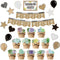 28 Pieces Happy Birthday Posters for Classroom, Bulletin Board Set Birthday Wall Decoration Cutouts for Calendars Classrooms Party Supplies for Ki...