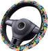 Akkya Car Steering Wheel Cover for Women Girl Men, Universal Fit 15 Inch, Blue Boho Interior Auto Accessories Decorations Cute Aesthetic Wheel Cov...