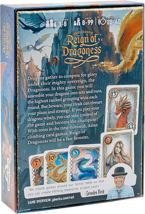 Grandpa Beck's Games Reign of Dragoness Card Game | A Strategic Hand Elimination Card Game | from The Creators of Cover Your Assets & Skull King |...