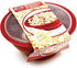 Norpro Microwave Popcorn Popper, 10.5" x 5" x 10.5", Red, w/clear lid...