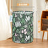 LANGYASHAN Laundry Basket Canvas Fabric Collapsible Organizer Basket for Storage Bin Toy Bins Gift Baskets Bedroom Clothes Children Nursery Hamper...