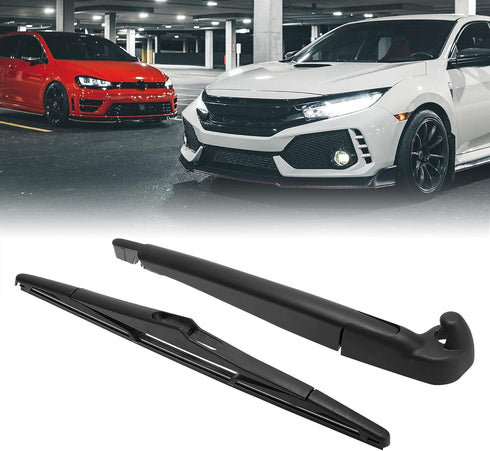 X AUTOHAUX Rear Windshield Wiper Blade Arm Set for Jeep Wrangler JK 2007-2018...