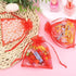 100Pcs Small Organza Bags 3x4 Inch, Red Drawstring Christmas Candy Gift Bags, Baby Shower Favor Bag Mesh Jewelry Pouches...