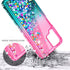 NZND Case for Samsung Galaxy A42 5G, Sparkle Glitter Flowing Liquid Shiny Bling Diamond, Women Girls Cute Phone Case (Pink/Aqua)...