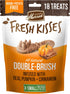 Merrick Fresh Kisses Natural Dental Chews, Treats Infused with Pumpkin and Cinnamon for Tiny Dogs 5-15 Lbs - 5.3 oz. Pouch...