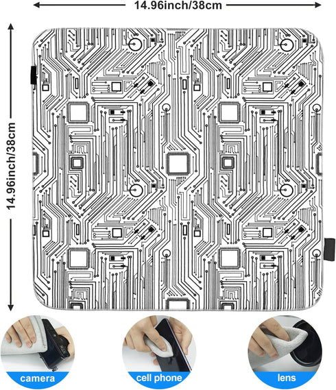 15 in Camera Wrap with Pouch,Lens Protective Wrap,Anti-scratch Anti-dust, Flexible Wrapper Camera Travel Accessories for DSLR Mirrorless Camera Le...