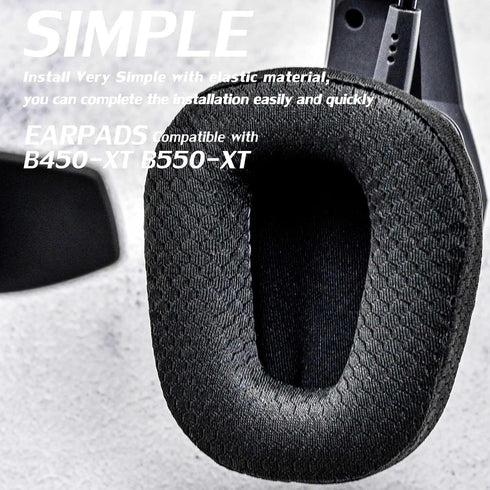 Ear Pads Compatible with B450-XT B550-XT Headset I with Microphone Foam (Breathable Mesh)...