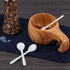 JANKOW Small Ceramic Spoons, Seasoning Spoon, Demitasse Espresso Spoons, Ice Cream Spoon Suit for Sugar, Tea, Ice Cream....