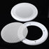 Facmogu 2PCS 6.5in Ceiling Speaker Grille Covers, White Round Commercial Ceiling Speaker Grill for 6.5 Inch Speaker, Speaker Decorative Ring DIY S...