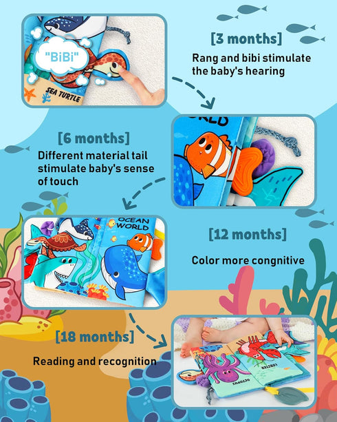 baby books for shower gift, Baby Books 0-6 Months, Baby Crinkle Books, Tummy Time Toys, baby boys girls books, Baby Crinkle Books, Touch and Feel ...