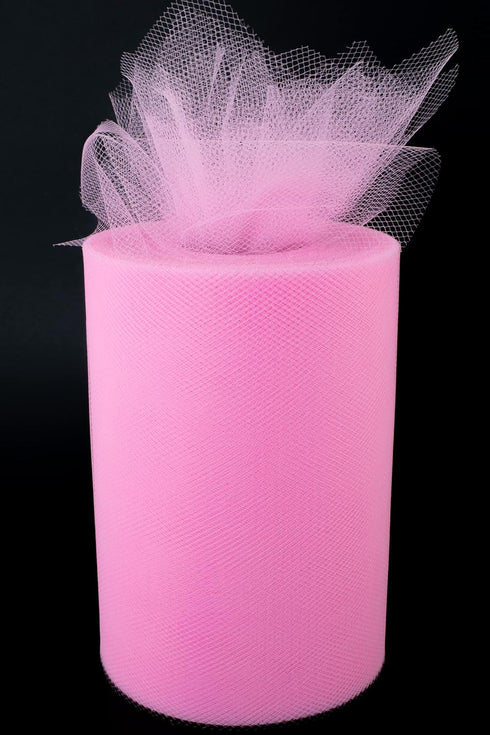 Tulle Fabric Roll | 6” by 100 Yards | Polyester Spool for Crafts Decorations Tutu Weddings Costumes Skirts Parties and More – by Craft Forge (Shoc...