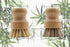 Bamboo Dish Brush, Kitchen Dish Brush Set for Cleaning Dishes, Sinks, Cast Iron Pots/Pan and Vegetables, Palm Bristle and Bamboo Grip - 1 Piece + ...