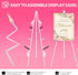 63" White Easel Stand for Wedding Sign Poster Display Easel Folding Art Easel for Floor Adjustable Metal Easel Instant Tripod Easel for Display Pa...