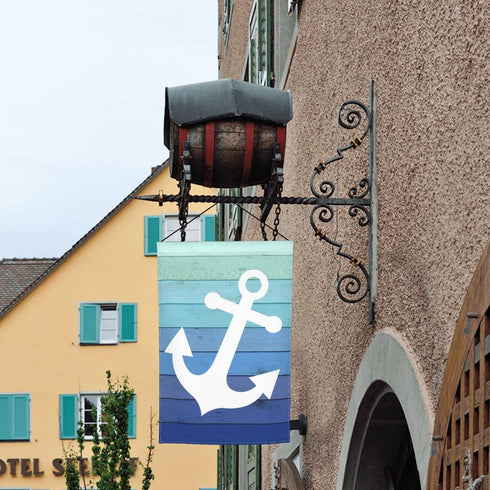 Nautical Funny Anchor Flag Double Sided Garden Flag 12×18in Inch House Flag Decorations For Outside Yard Home Holiday...
