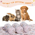 4 Pcs Pet Blanket Dog Puppy Blanket Paw Print Fleece Blanket for Small Medium Pet Dog Cat Warm Soft Sleep Mat Guinea Pig Cage Liners Blanket (Beig...