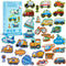 Fridge Magnetic Transports for Toddlers 30PCS Vehicles Magnets for Kids Ages 3+ Cute Refrigerator Magnets for Fridge Flash Cards Learning & Educat...