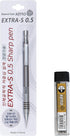 Xeno Extra S 0.5mm Professional Mechanical Pencil with Lead, Low Center of Gravity Design, Silicon Rings, Drawing, Draft (Metallic Gray Body)...