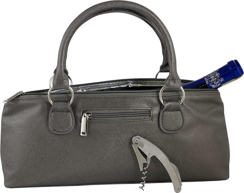 Primeware Birmingham Wine Clutch, Gray...