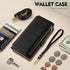 Antsturdy Compatible with iPhone 15 Pro Max Wallet Case for Women?RFID Blocking?,PU Leather Apple 15 Pro Max Crossbody Phone Case Zipper Wrist Str...