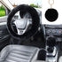 4PCS Set Fluffy Steering Wheel Covers with Handbrake Cover&Gear Shift Cover&Plush Keychain Furry Steering Wheel Cover for Women Girl Fashion Warm ...