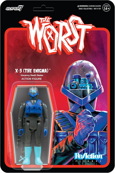 Super7 The Worst X-3 (Infared) - 3.75" The Worst Action Figure with Accessory Collectibles and Retro Toys...
