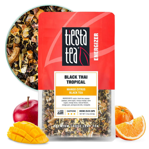 Tiesta Tea - Black Thai Tropical, Loose Leaf, Mango Citrus Black Tea, Premium Blend, High Caffeinated, Make Hot or Iced & Brews Up to 25 Cups, 1.9...