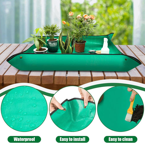 2PCS Repotting Mat, Excellence Indoor Waterproof Plant Transplanting Mat, Professional Gardening Mat Supplies...