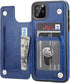 for iPhone 11 Pro Max Wallet Case with Card Holder,OT ONETOP PU Leather Kickstand Card Slots Case,Double Magnetic Clasp and Durable Shockproof Cov...