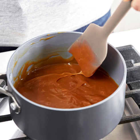 GreenPan Silicone Mixing Spatula, Scraping Baking Cooking Kitchen Utensil, Flexible Rubber Nonstick Cookware, Rigid Steel Core, Heat-Resistant, An...
