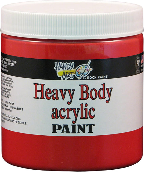 Handy Art Nu Master Heavy Body Acrylic Paint 8 ounce, Bright Red...