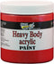 Handy Art Nu Master Heavy Body Acrylic Paint 8 ounce, Bright Red...
