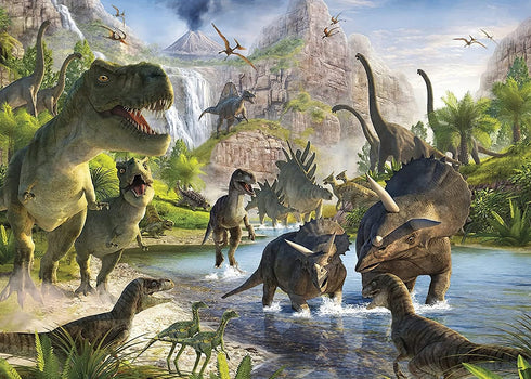 Puzzles for Kids Ages 4-6,Dinosaur 60 Piece Puzzles Family Puzzle Toys Summer Games Hard Puzzles Set for Teen Challenging Puzzles 13.8 "X 9.9"...